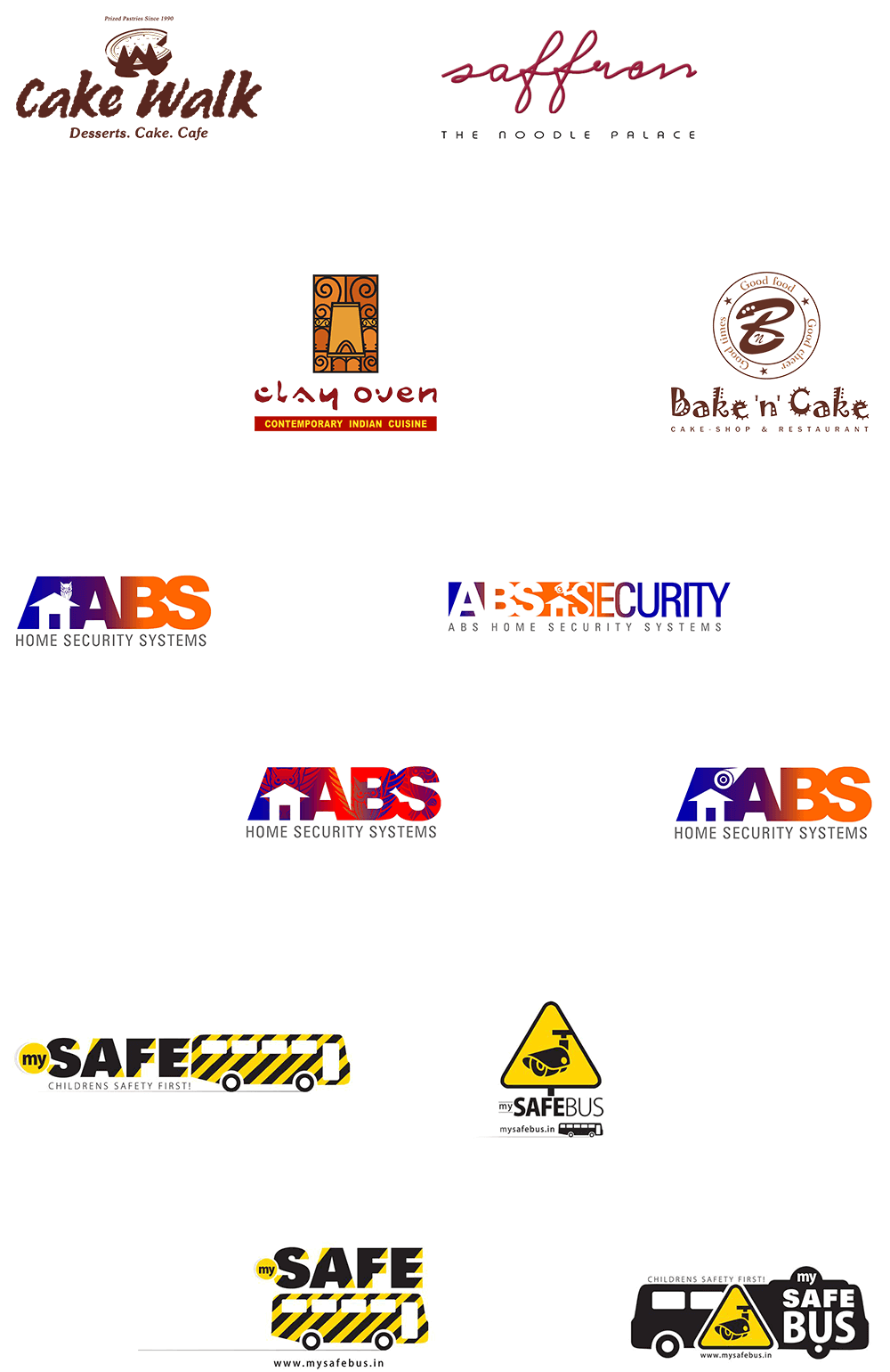 Logos created for own clients and third party agencies