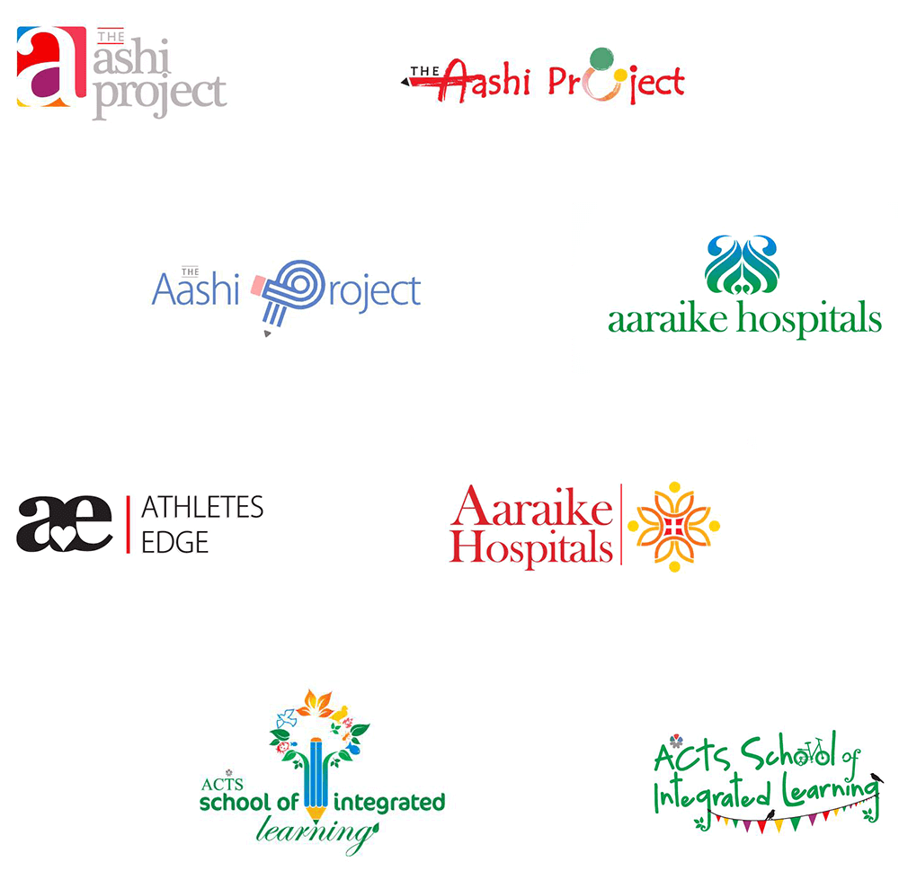 Logos created for own clients and third party agencies